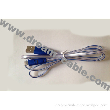 Popular LED Light Smile Face USB Cable for iPhone 5s